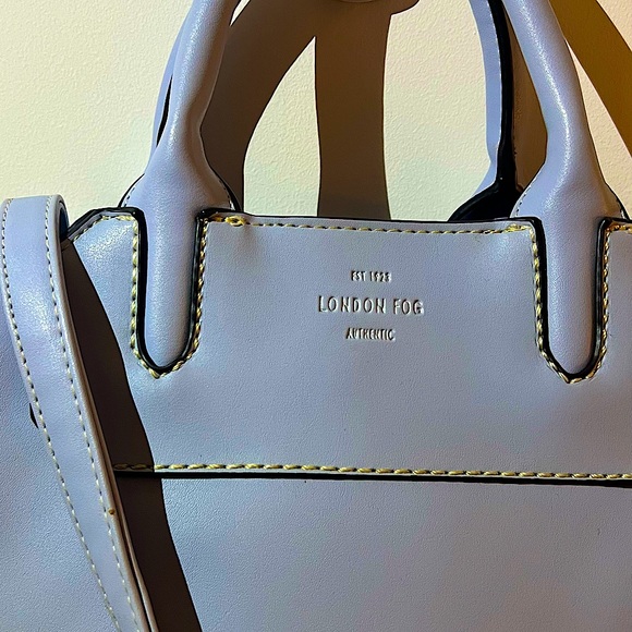 Blue London Fog Satchel Handbag - Picture 2 of 5
